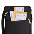 Travelon - Sac bandoulière mince classique antivol à double fermeture éclair - 9 po l x 10,25 po H x 1 po P - Noir-16