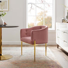 Modway - Savour Touffe Performance Velvet Chaise d’accent - Rose poussiéreuse-Velours de performance résistant aux taches