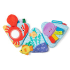 Melissa & Doug - Triangle océanique pour le temps sur le ventre-Les graphismes sur le thème de l'océan et les personnages sympathiques des créatures marines maintiennent l'intérêt élevé ; les graphismes et motifs simples en noir et blanc d'un côté offrent une stimulation visuelle importante pendant les premiers mois et les scènes en couleur de l'autre côté sont idéales pour les mois 3 à 6