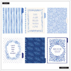 The Happy Planner - Planificateur daté grand format 2026–2027 à reliure à disques - 11-1/2 po x 10-1/4 po - Bleus champêtres-S’harmonise parfaitement avec les autres articles de la collection Cottage Blues