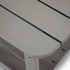 Backyard Lifestyles - Table d'appoint avec tablette - Gris clair-Ne se fissure pas, ne s’écaille pas, ne rouille pas et ne pèle pas.