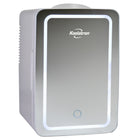 Koolatron - Réfrigérateur Cosmetics avec miroir de maquillage et anneau lumineux LED - 6 L-Capacité de 6 L (6,3 pintes) avec panier de porte et étagère amovible