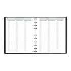 Blueline - 2027 agenda mensuel 16 mois MiracleBind avec reliure à double spirale – 10 3/4 po x 8 1/8 po – noir – bilingue-Onglets laminés autocollants