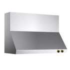 KUCHT KRH480-GL-C 48 po Hotte murale - avec commandes numériques - 1200 CFM - Acier inoxydable/Or-Cette hotte élégante est fournie avec deux filtres à chicane en acier inoxydable compatibles lave‑vaisselle