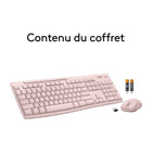 Logitech - MK270 Combo Clavier et Souris Sans Fil - Rose-9