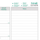 Blueline - 2027 Calendrier sous-main mensuel EcoLogix - 22 po x 17 po - bilingue-Support en carton renforcé