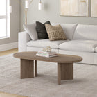 Hudson&Canal - Table basse ovale Alma (48 po de largeur) - Chêne gris vieilli-Nettoyer avec un chiffon doux et sec, sans produits chimiques agressifs ni produits de nettoyage abrasifs