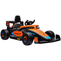 Qaba - Voiture électrique 12V pour enfants avec télécommande pour 3-5 ans - orange-Garantit une conduite réaliste et palpitante pour les enfants 