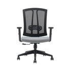 Brassex - Milos Chaise de bureau - grise/noire-Profil mince