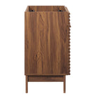 Modway - Render 30" Armoire de toilette de salle de bain (lavabo non inclus) - Noyer-Construction en panneaux de particules et stratifiés