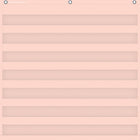 Teacher Created Resources - Tableau à 7 pochettes - 28 po x 28 po - Blush-Les tableaux de poche légers et durables présentent des motifs colorés et s'accrochent facilement à des œillets métalliques robustes