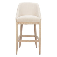 Zuo - Calmo Tabouret de bar - Beige-Design ergonomique