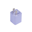 LOGiiX - Vibrance Power Mini 30W USB-C Chargeur Mural - Lavande-Présente une conception légère avec des broches pliables pour une portabilité facile