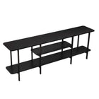 Manhattan Comfort - Console moderne Celine 70,86 po - Noir-Assemblage à domicile requis Tout le matériel inclus