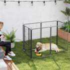 PawHut - Parc pliable pour chien 6 panneaux avec porte et sangle - 39 po H-La porte possède un loquet sécurisé pour la sécurité et un accès facile