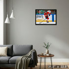 Sam Reinhart Florida Panthers - Toile encadree - 31" x 22"-Prêt à accrocher - livré entièrement assemblé