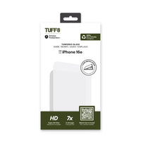 TUFF8 - iPhone17E/16E - Verre trempé avec kit auto-installation-Indice de dureté : dureté 9H