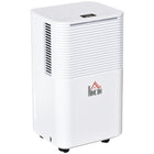 HOMCOM - déshumidificateur portable silencieux 1260 pieds carrés avec 3 modes - blanc-Puissante élimination de l’humidité (jusqu’à 21 pintes/jour de déshumidification), réservoir d’eau de 4 pintes
