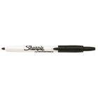 Sharpie - Marqueurs permanents − Rétractable − Pointe fine − Noir − Paquet de 12-La même encre Sharpie, mais dans un style de marqueur rétractable qui permet de l’utiliser facilement d’une seule main