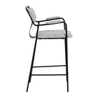 Zuo - Couva Tabouret de comptoir - Gris Tweed - Ensemble de 2-Dimensions: 20,9 po L x 22,8 po L x 38,2 po H
