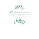 Mill Brook Studio - Cartes De Souhaits Fête des Mères / Enveloppes - 5-3/8 po x 7-3/4 po - Fleurs brunes - Paquet de 18-Imprimées sur un papier de qualité non couché