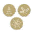 Geographics - Or Flocons de Neige Sceaux - 1,25 po - 40 Pqt-Paquet de 40