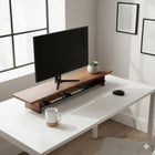 Decent Living Moniteur Stand/Riser - Noyer-Dimensions du support : 880 x 200 mm / 34,5 x 8 in
