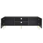 Modway - Alchemist 72 po Meuble TV, Or noir-Capacité de poids : 400 lb.