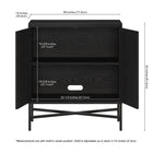 Hudson&Canal - Meuble d'appoint Brighton 28 po de largeur - Grain noir-8