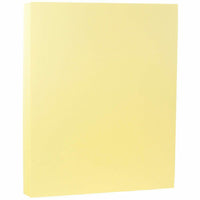 Jam Paper, Mat 24 lb Papier, 8,5 po l x 11 po H, Light Yellow, 50 feuilles/paquet-Idéal pour les bulletins d'information, les brochures, les invitations, les annonces, les dépliants, les formulaires et plus encore