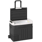 Outsunny - Réfrigérateur de voiture 12 volts avec éclairage LED-Capacité de 42 pintes (40 L) avec séparateur interne pour une meilleure organisation