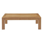 Modway - Upland Terrasse extérieure Bois Table basse - Naturel-Grains du bois richement texturés