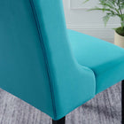Modway - Baronet Performance Velvet Chaises de salle à manger Ensemble de 2 - Bleu-Velours de performance résistant aux taches