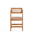 Manhattan Comfort - Lot de 4 chaises pliantes de salle à manger Pullman 46 cm style industriel chic - Nature-20,87 po L x 23 po l x 32,67 po H