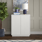 Hudson&Canal - Meuble d'appoint Alston 28 po de largeur - Blanc-Caractéristiques assemblage facile