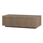 Hudson&Canal - Table basse rectangulaire Reyes 48" L - Chêne gris vieilli-Le plateau de table a une capacité de poids de 75 lb