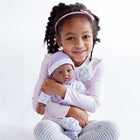 JC Toys - La Baby poupée douce de 11 po - Violet avec couverture - Afro-américaine-7