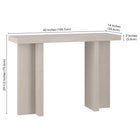 Hudson&Canal - Console Dimitra 42" L - Blanc aulne-9