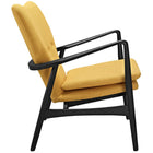 Modway - Heed Tissu rembourré - Noir Jaune-Selle et dossier rembourrés en MDF éponge