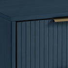 Manhattan Comfort - Granville commode et table de chevet modernes - bleu minuit - ensemble de 2-Doté d'une épaisseur de panneau de 25 mm, fabriqué en bois massif de haute qualité et d'une façade de tiroir nervurée en bois massif