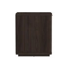 Manhattan Comfort - Ensemble de 2 tables de chevet modernes Evelyn 20" à 1 tiroir - Marron-Parfait pour le rangement de chevet, les lampes ou les objets de décoration