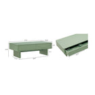 Manhattan Comfort - Table basse moderne Ella 120 cm - Vert sauge-Des bords lisses et arrondis ajoutent une touche moderne et améliorent la sécurité