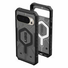 UAG - Étui Pathfinder Rugged Transparent avec aimant pour Pixel 10 Pro XL – Cendre/Noir-Structure écoresponsable : fabriqué avec 25 % de matériaux recyclés post-consommation (PCR)