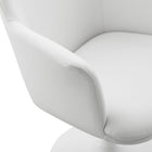 Modway - Lippa Salle à manger pivotante Cuir végane Fauteuil - Blanc blanc-9