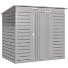 Outsunny - remise de rangement extérieure 6 pi x 4 pi-Sept colonnes de support avec traverses et kit de fondation pour une stabilité renforcée  
