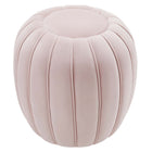 Modway - Celebrate Chenal Touffé Performance Velvet Ottoman - Rose-Construction solide