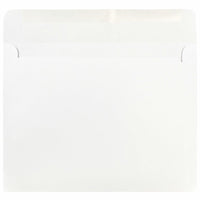 JAM Paper Enveloppes format livret à rabat droit gommé, 8 3/4 x 11 1/4 po, blanches, 1000 par paquet-Blanc