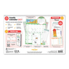 Pomango - Family Calendar 2027 - Août 2026 à décembre 2027 - English-Dimensions: 15 po x 19 po (38 cm x 48,25 cm), parfait pour placer sur le réfrigérateur