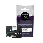 Premium Tape - Compatible avec Brother TZ231, TZ-231, TZE231, TZE-231 - Noir / Blanc - 12 mm-Couleur: Noir / Blanc