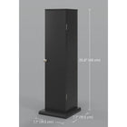 HOMCOM - Armoire de rangement pour papier toilette de salle de bain avec portes et étagères - noir-Une ouverture sur le dessus permet d’accéder facilement aux boîtes de mouchoirs ou aux lingettes sans ouvrir la porte 